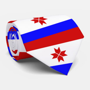 Flagge Mordowiens Krawatte