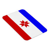 Flagge Mordowiens Magnet (Rechte Seite)