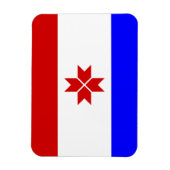 Flagge Mordowiens Magnet (Vertikal)