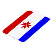Flagge Mordowiens Magnet (Linke Seite)