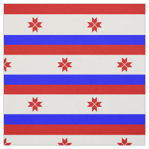 Flagge Mordowiens Stoff