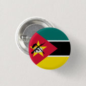 Flagge Mosambiks Button (Vorne & Hinten)
