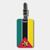 Flagge Mosambiks Gepäckanhänger (Vorderseite vertikal)