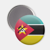 Flagge Mosambiks Magnet (Vorderseite/Rückseite)