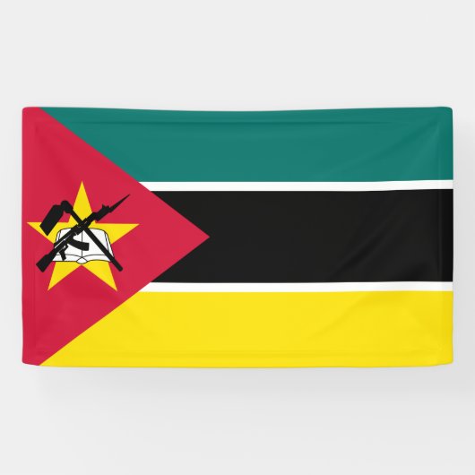 Flagge Mosambiks (Nationalflagge) (Afrika) Banner (Horizontal)