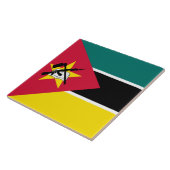 Flagge Mosambiks (Nationalflagge) (Afrika) Fliese (Seite)
