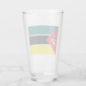 Flagge Mosambiks (Nationalflagge) (Afrika) Glas (Rückseite)