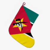 Flagge Mosambiks (Nationalflagge) (Afrika) Großer Weihnachtsstrumpf (Vorderansicht (hängend))