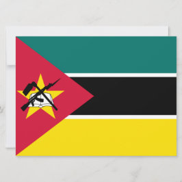 Flagge Mosambiks (Nationalflagge) (Afrika) Karte