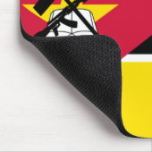 Flagge Mosambiks (Nationalflagge) (Afrika) Mousepad (Ecke)