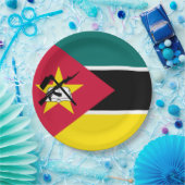 Flagge Mosambiks (Nationalflagge) (Afrika) Pappteller (Party)
