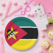Flagge Mosambiks (Nationalflagge) (Afrika) Pappteller (Party)