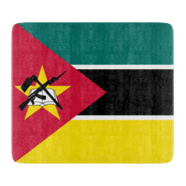 Flagge Mosambiks (Nationalflagge) (Afrika) Schneidebrett