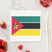 Flagge Mosambiks (Nationalflagge) (Afrika) Serviette (Beispiel)
