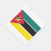 Flagge Mosambiks (Nationalflagge) (Afrika) Serviette (Ecke)