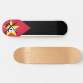 Flagge Mosambiks (Nationalflagge) (Afrika) Skateboard (Horizontal)