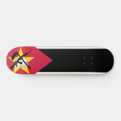 Flagge Mosambiks (Nationalflagge) (Afrika) Skateboard (Horizontal)