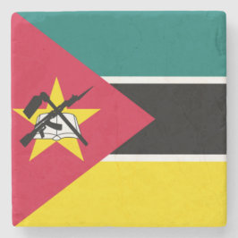 Flagge Mosambiks (Nationalflagge) (Afrika) Steinuntersetzer