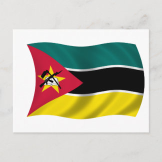 Flagge Mosambiks Postkarte