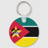 Flagge Mosambiks Schlüsselanhänger (Rückseite)