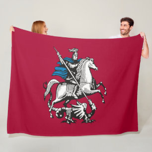 Flagge Moskaus (russische Hauptstadt) Fleecedecke