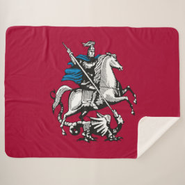 Flagge Moskaus (russische Hauptstadt) Sherpadecke