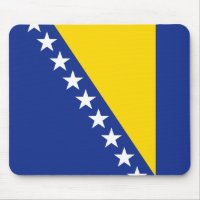 Flagge Mousepad Bosnien und Herzegowina