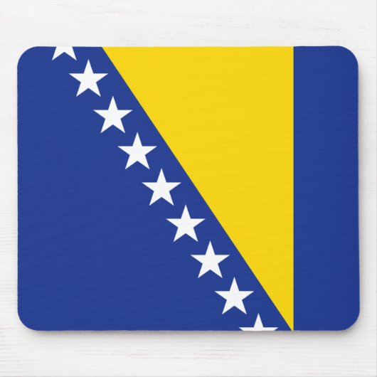 Flagge Mousepad Bosnien und Herzegowina (Vorne)