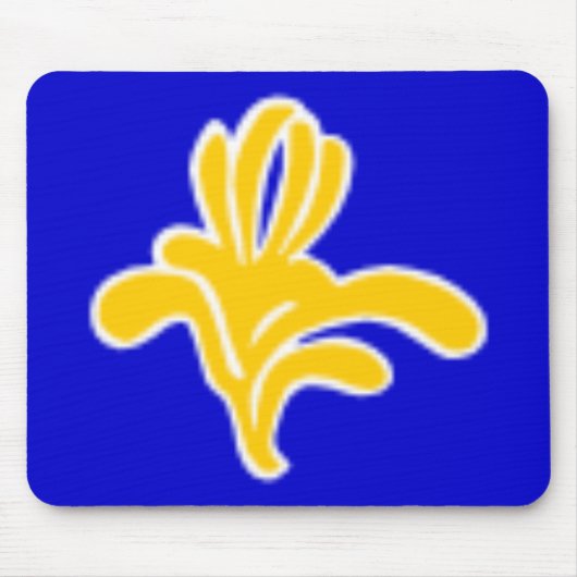 Flagge Mousepad Brüssels Belgien (Vorne)