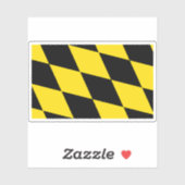 Flagge Münchens (lozengy), Deutschland Aufkleber (Blatt)