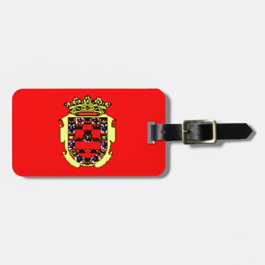 Flagge Murcia (Spanien) Gepäckanhänger (Vorderseite horizontal)