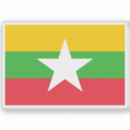 Flagge Myanmars Aufkleber