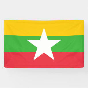 Flagge Myanmars (Birma) Banner