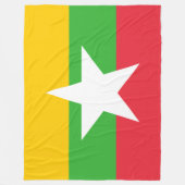 Flagge Myanmars (Birma) Fleecedecke (Vorderseite)