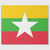 Flagge Myanmars (Birma) Geschenkpapier (Flach)