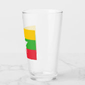 Flagge Myanmars (Birma) Glas (Links)