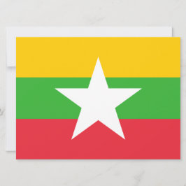 Flagge Myanmars (Birma) Karte
