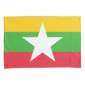 Flagge Myanmars (Birma) Kissenbezug (Vorderseite-Rechts)