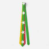 Flagge Myanmars (Birma) Krawatte (Vorderseite)