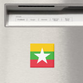 Flagge Myanmars (Birma) Magnet (In Situ (Geschirrspüler))
