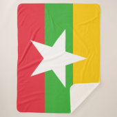 Flagge Myanmars (Birma) Sherpadecke (Vorderseite)