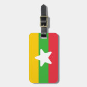 Flagge Myanmars Gepäckanhänger (Vorderseite vertikal)