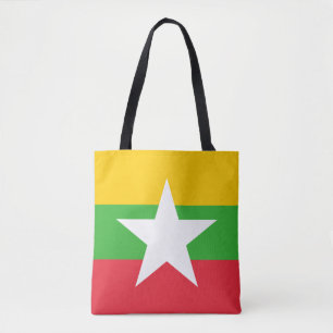 Flagge Myanmars Tasche