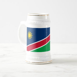 Flagge Namibias Bierglas