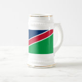 Flagge Namibias Bierglas (VorderseiteRechts)