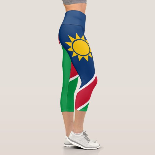 Flagge Namibias Capri Leggings (Rechts)