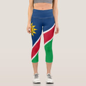 Flagge Namibias Capri Leggings (Vorderseite)