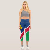 Flagge Namibias Capri Leggings (Vorderseite)