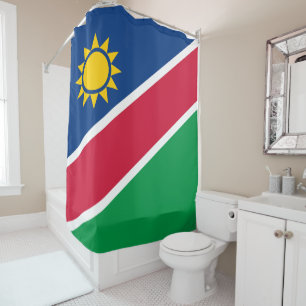 Flagge Namibias Duschvorhang