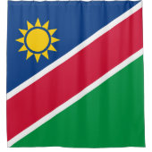 Flagge Namibias Duschvorhang (Vorderseite)